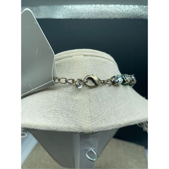 New Natasha Necklace Emerald Green with large Rhinestones Statement Piece - Picture 2 of 9